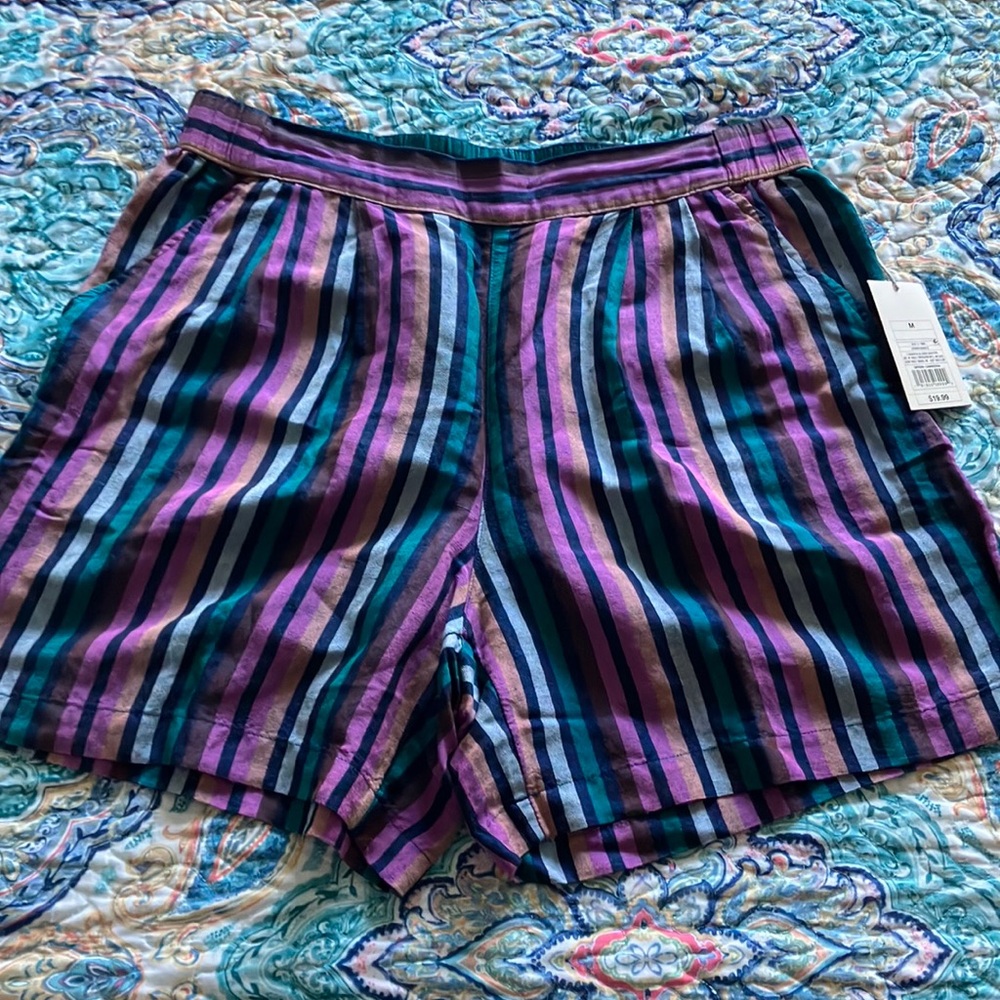 Colorful Striped Shorts